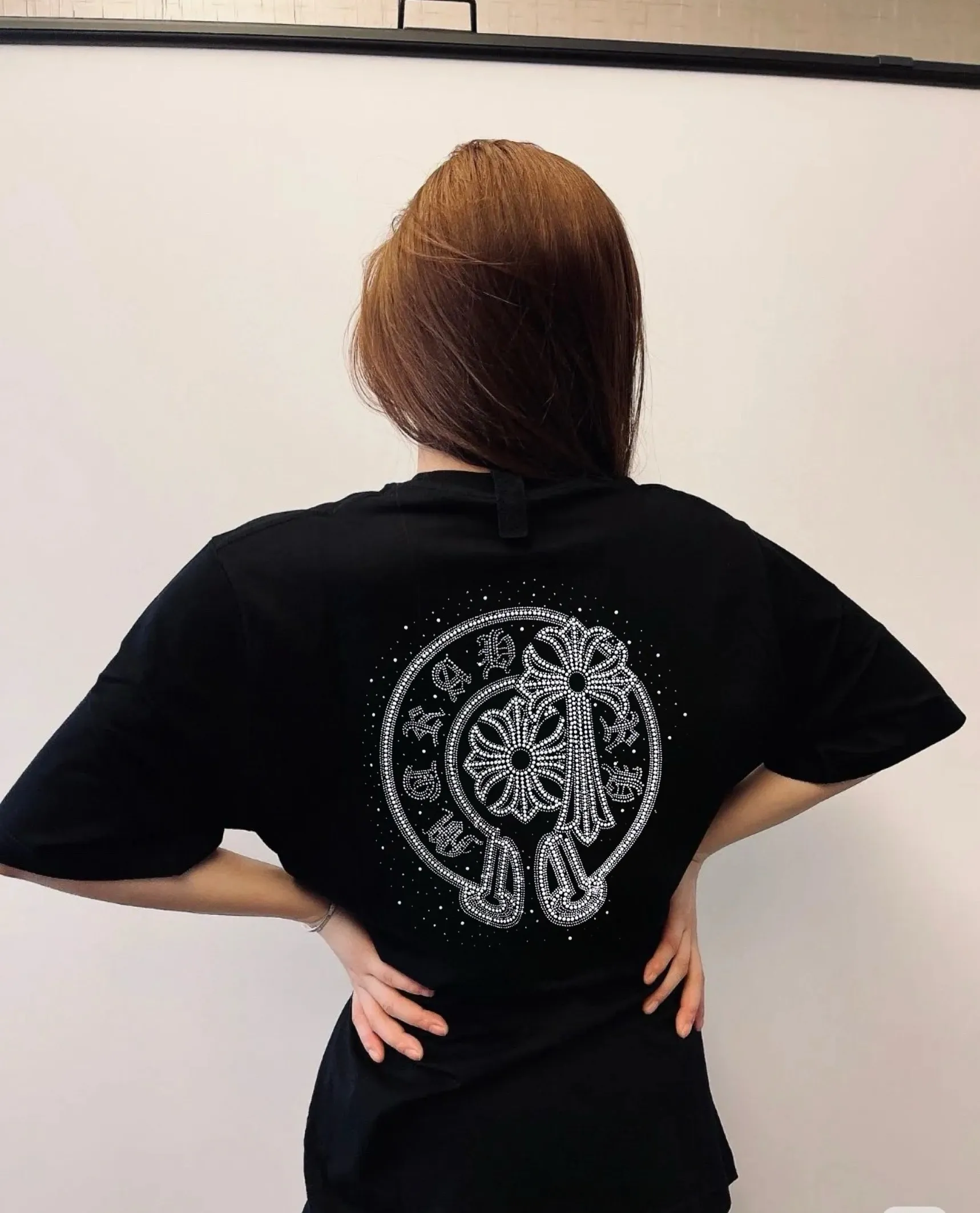 Upper body effect# ChromeHearts/Chrome Heart 25ss round neck T-shirt P160